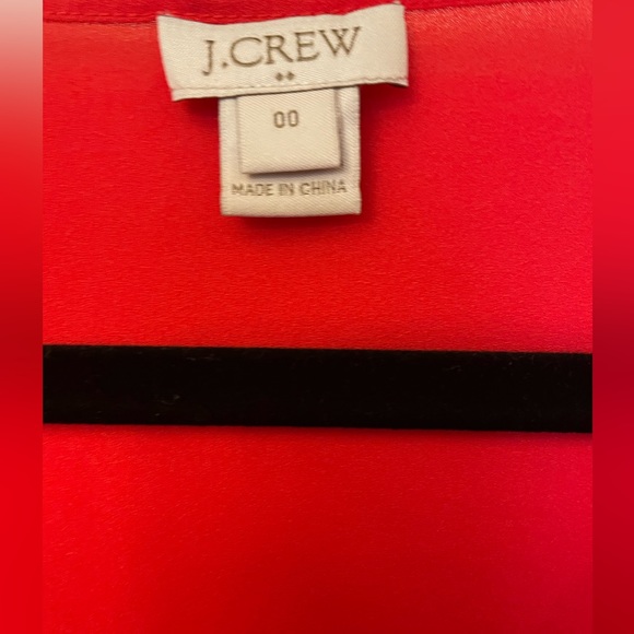 J. Crew Coral Sheer, V-Neck Sleeveless Sheer Blouse Size 00 oversized fit - Picture 2 of 4